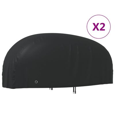 vidaXL Motorsykkeltrekk 2 stk 245x105x125 cm 210D oxfordstoff