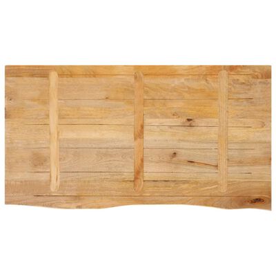 vidaXL Bordplate 100x60x2,5 cm naturlig kant heltre mango