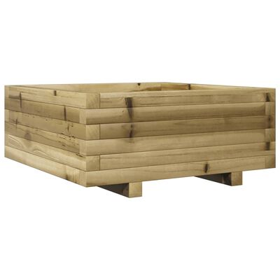 vidaXL Plantekasse 60x60x26,5 cm impregnert furu