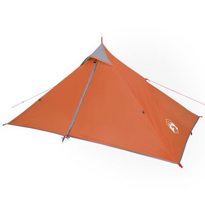 vidaXL Campingtelt tipi 1 person oransje vanntett