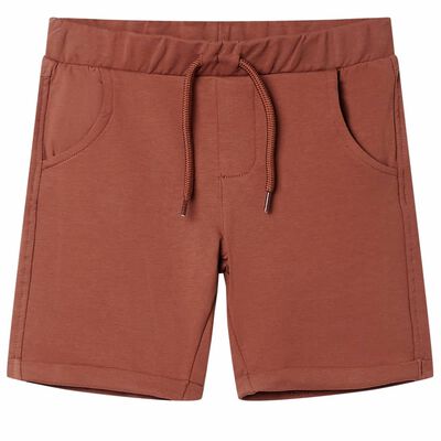 Barneshorts med snor brun 116