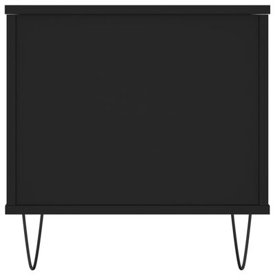 vidaXL Salongbord svart 90x44,5x45 cm konstruert tre