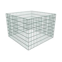 vidaXL Kompostkasse med kvadratisk netting 100 x 100 x 70 cm