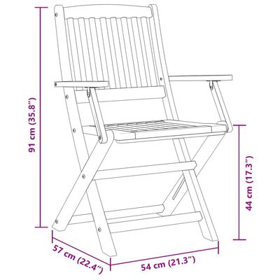 vidaXL Hagespisegruppe 7 deler 180x90x75 cm heltre akasie