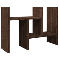 vidaXL Hylle til skrivebord brun eik 34,5x15,5x35,5 cm konstruert tre