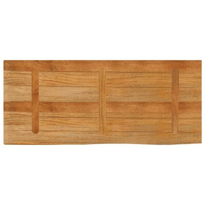 vidaXL Bordplate 140x60x2,5 cm naturlig kant heltre mango