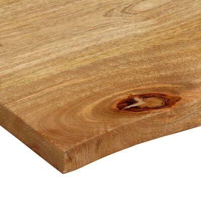 vidaXL Bordplate 100x60x2,5 cm naturlig kant heltre mango