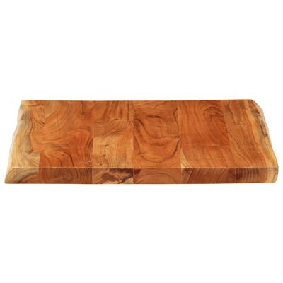 vidaXL Bordplate 60x60x3,8 cm firkantet heltre akasie naturlig kant