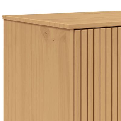 vidaXL Highboard OLDEN grå og brun 85x43x125 cm heltre furu