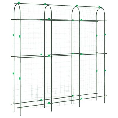 vidaXL Hageespalier for klatreplanter U-form 181x31x182,5 cm stål