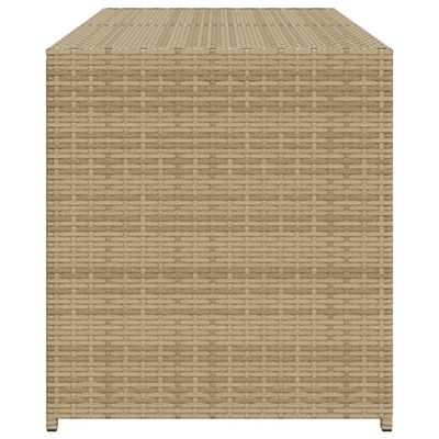 vidaXL Putekasse blandet beige 283L cm polyrotting