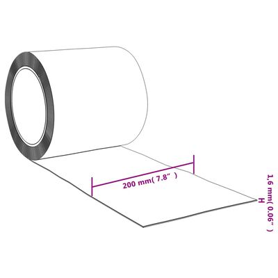 vidaXL Dørgardin rød 200 mm x 1,6 mm 50 m PVC