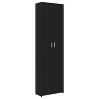 vidaXL Garderobe for gang svart 55x25x189 cm konstruert tre