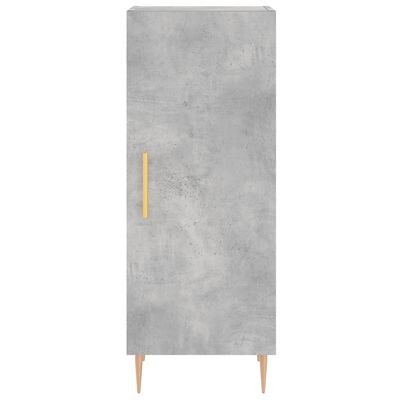 vidaXL Highboard betonggrå 34,5x34x180 cm konstruert tre