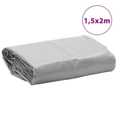 vidaXL Presenning grå 1,5x2 m 650 g/m²