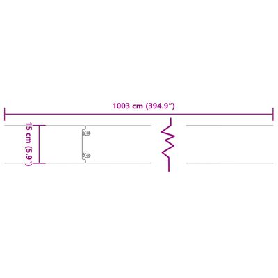 vidaXL Plenkanter 10 stk 15x103 cm fleksibelt cortenstål