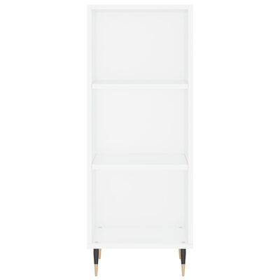 vidaXL Highboard hvit 34,5x34x180 cm konstruert tre