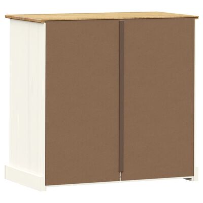 vidaXL Kommode VIGO hvit 80x40x76 cm heltre furu