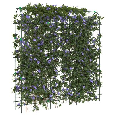 vidaXL Hageespalier for klatreplanter U-form 181x31x182,5 cm stål