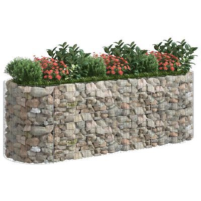 vidaXL Gabion høybed galvanisert jern 300x100x100 cm