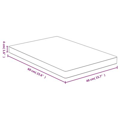 vidaXL Bordplate 40x60x4 cm bambus