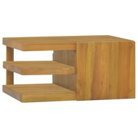 vidaXL Veggmontert baderomsskap 60x45x30 cm heltre teak