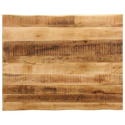 vidaXL Bordplate naturlig kant 90x80x3,8 cm grovt heltre mangotre