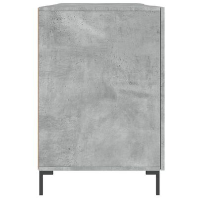 vidaXL Skrivebord betonggrå 140x50x75 cm konstruert tre