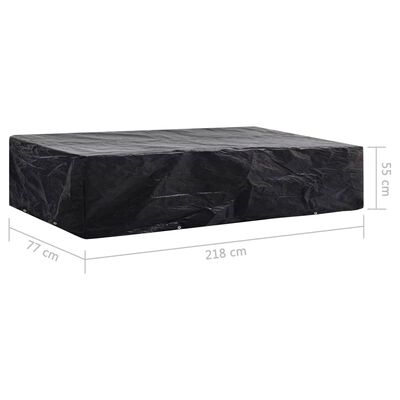 vidaXL Solsengtrekk for hage 8 maljer 218x77x55 cm