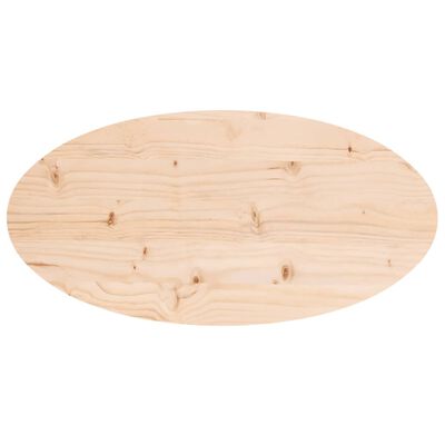 vidaXL Bordplate 70x35x2,5 cm heltre furu oval