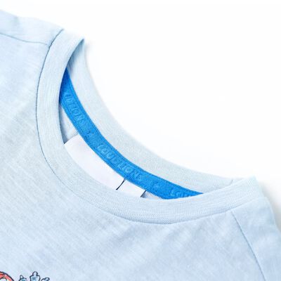 T-skjorte for barn blå 140