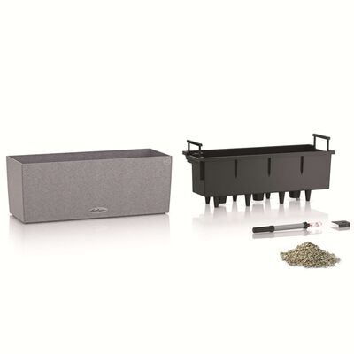 LECHUZA Plantekasse BALCONERA Stone 50 ALL-IN-ONE grå