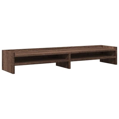 vidaXL Skjermstativ brun eik 100x24x16 cm konstruert tre