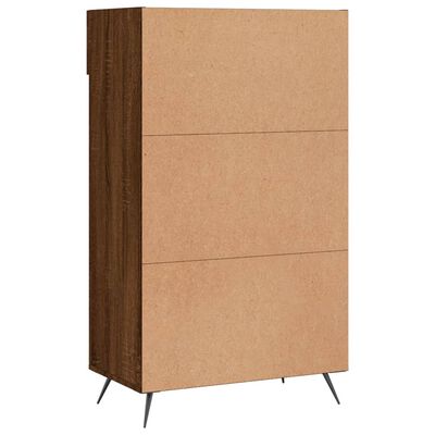 vidaXL Skohylle brun eik 60x35x105 cm konstruert tre