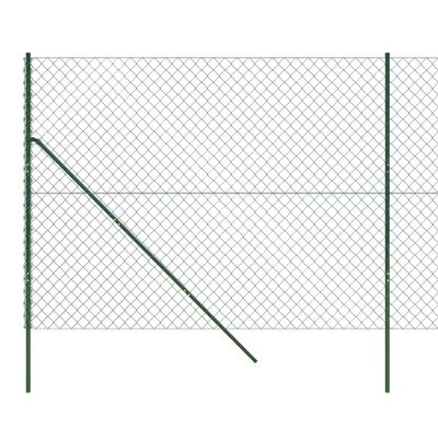 vidaXL Kjedegjerde grønn 1,6x10 m