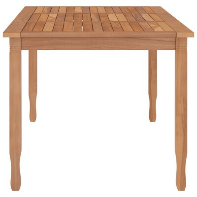 vidaXL Sammenleggbart hagebord 200x90x75 cm heltre teak