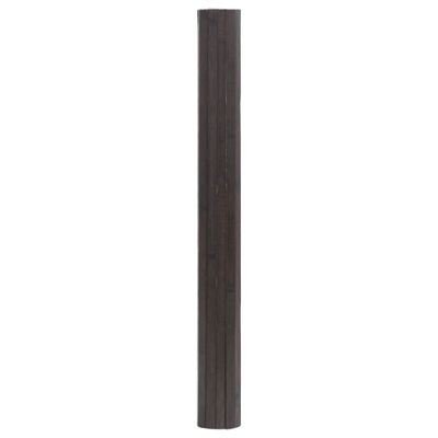vidaXL Teppe rektangulær mørkebrun 100x200 cm bambus