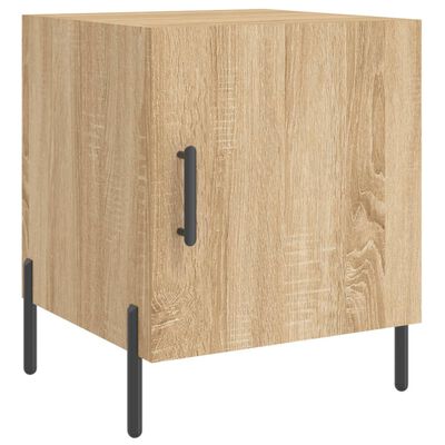 vidaXL Nattbord sonoma eik 40x40x50 cm konstruert tre