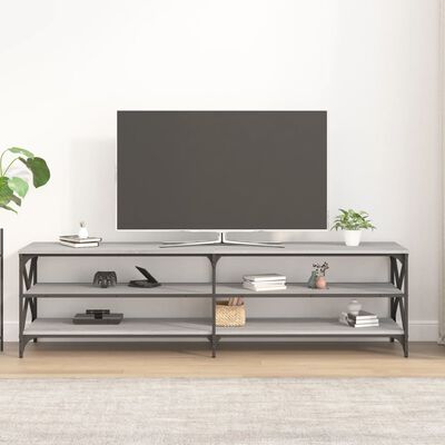 vidaXL TV-benk grå sonoma 180x40x50 cm konstruert tre