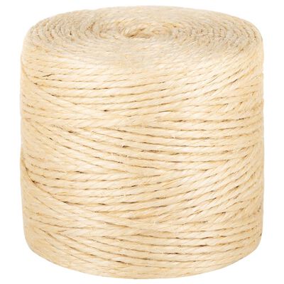 vidaXL Tau 100% sisal 4 mm 500 m