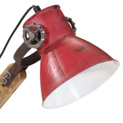 vidaXL Skrivebordslampe 25 W mørkerød 23x18x96 cm E27