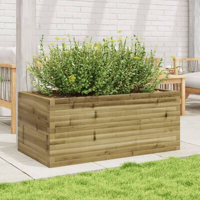 vidaXL Plantekasse 110x60x45,5 cm impregnert furu