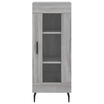 vidaXL Highboard grå sonoma 34,5x34x180 cm konstruert tre