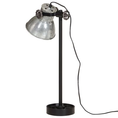 vidaXL Skrivebordslampe 25 W vintage sølv 15x15x55 cm E27