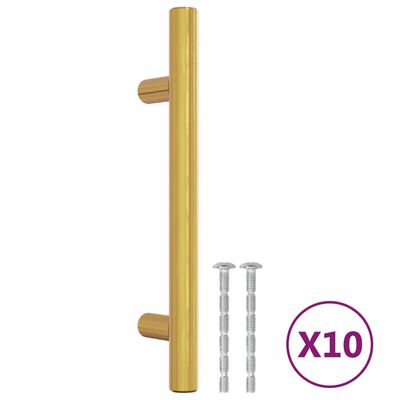 vidaXL Skaphåndtak 10 stk gulv 96 mm rustfritt stål