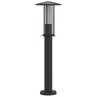 vidaXL Utendørs gulvlampe svart 60 cm rustfritt stål