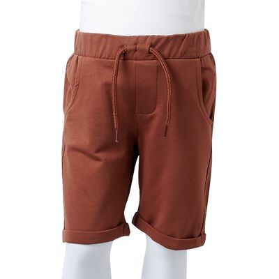 Barneshorts med snor brun 116