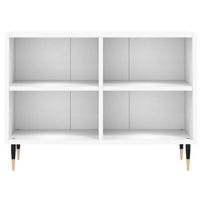 vidaXL TV-benk hvit 69,5x30x50 cm konstruert tre