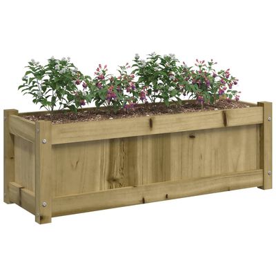 vidaXL Plantekasser 90x31x31 cm impregnert furu