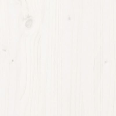 vidaXL Sengeramme med hodegavl hvit 150x200 cm heltre furu